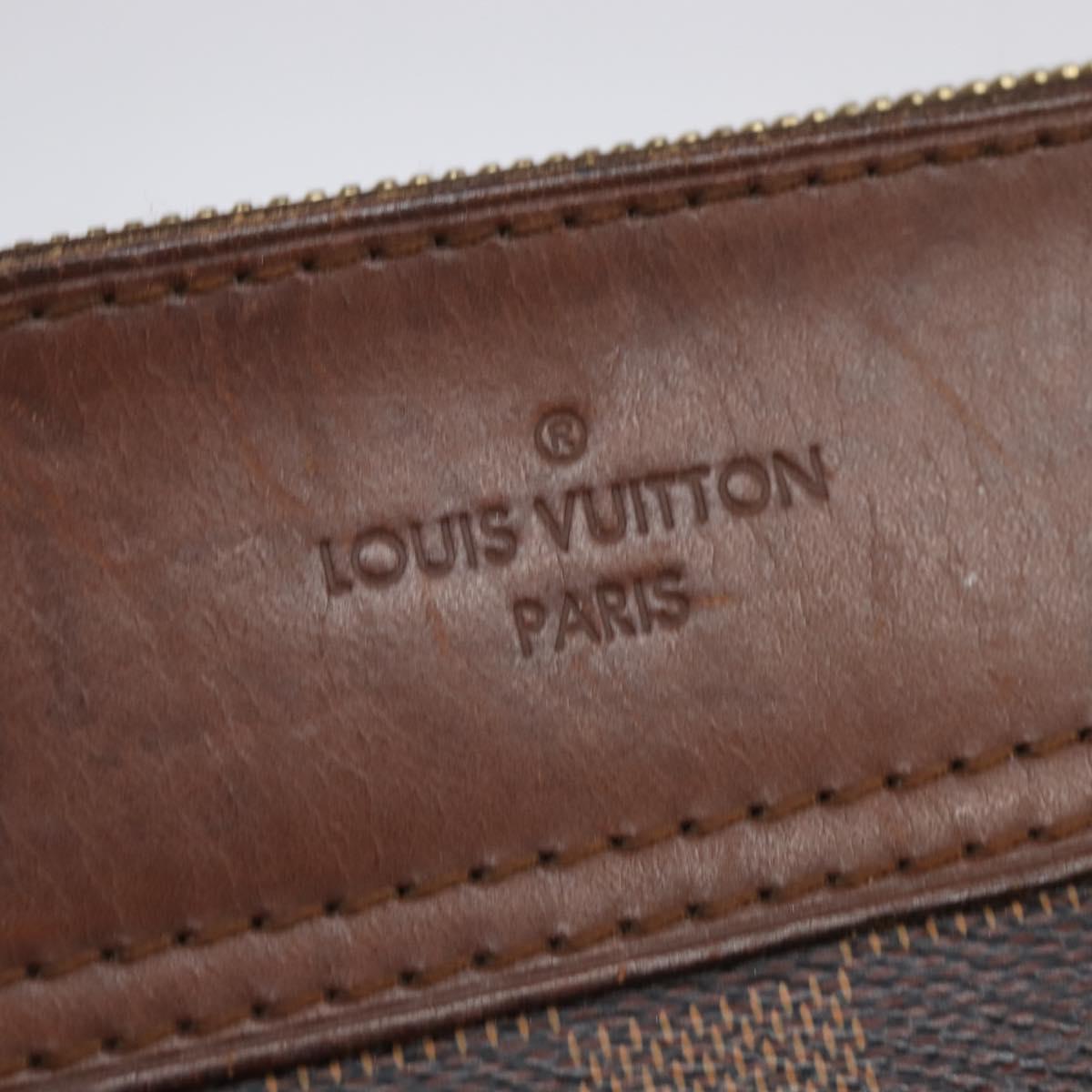 LOUIS VUITTON Damier Ebene Greenwich Hand Bag 2way N41337 LV Auth 143834