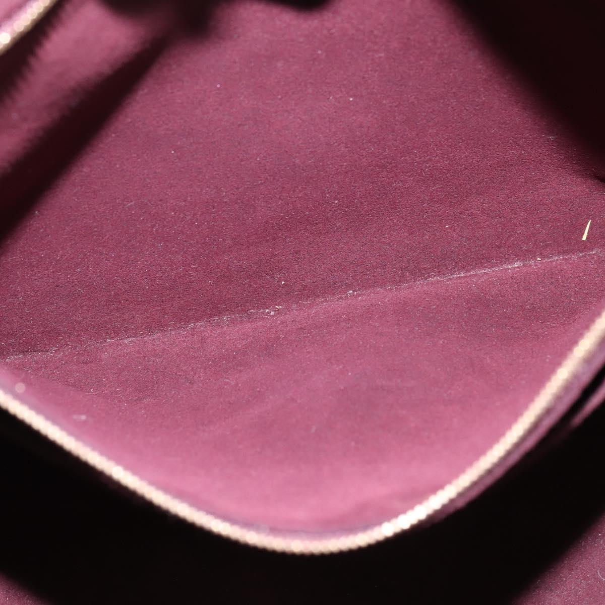 LOUIS VUITTON Damier Ebene Greenwich Hand Bag 2way N41337 LV Auth 143834