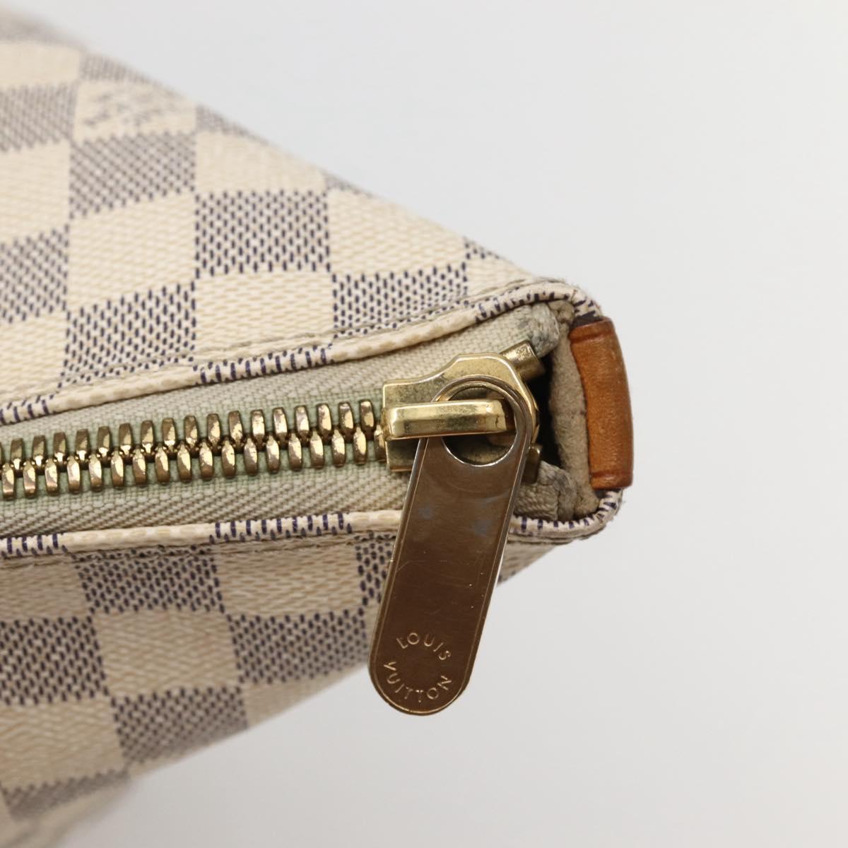 LOUIS VUITTON Damier Azur Saleya MM Tote Bag N51185 LV Auth 143835