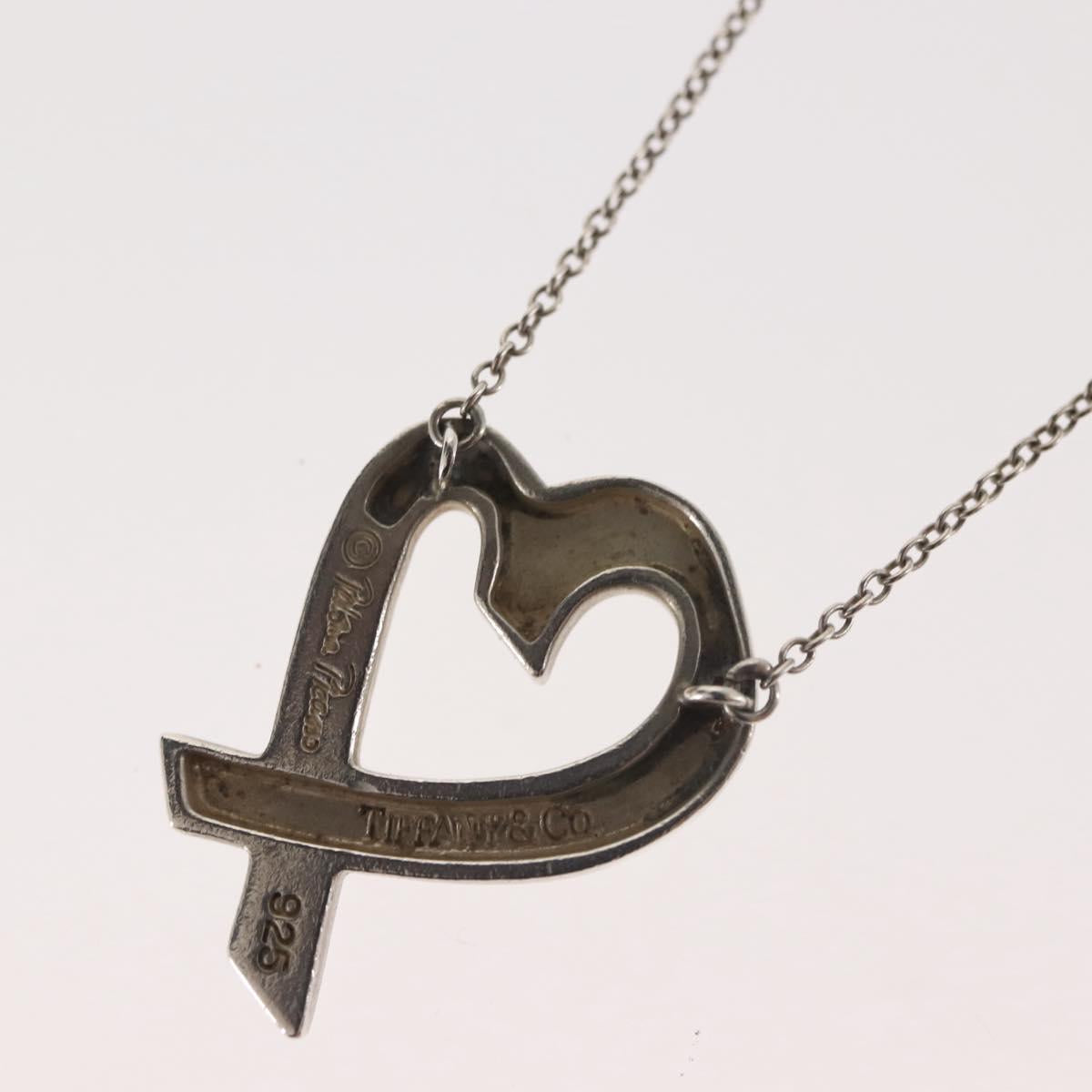TIFFANY&Co. Loving Heart Necklace Ag925 Silver Auth 143846