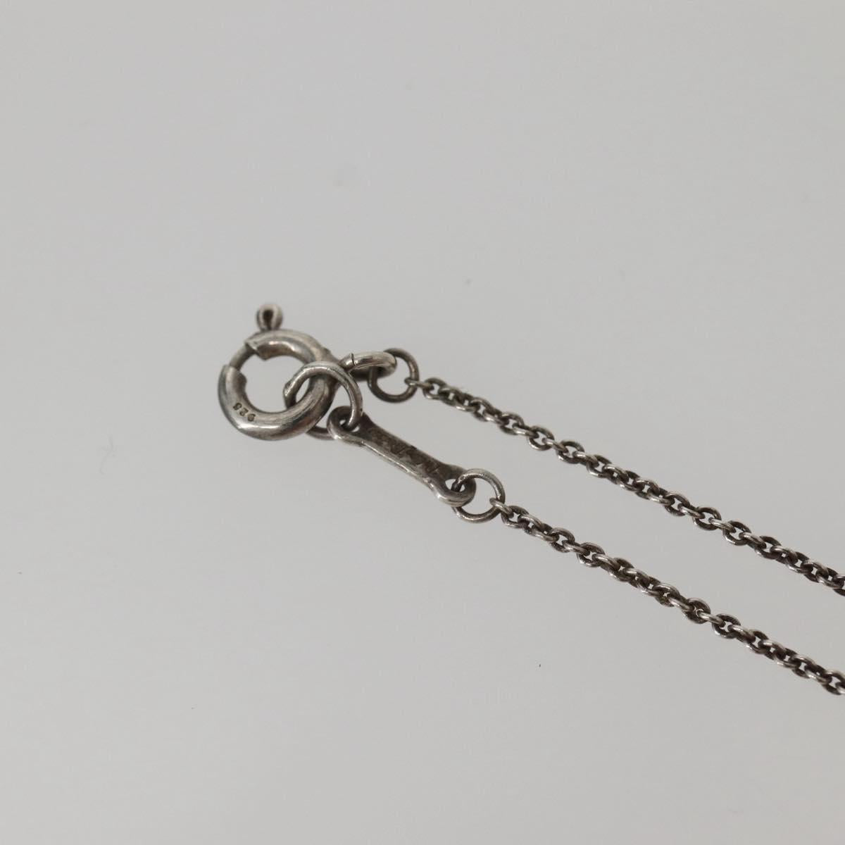 TIFFANY&Co. Cross Kiss Necklace Ag925 Silver Auth 143851