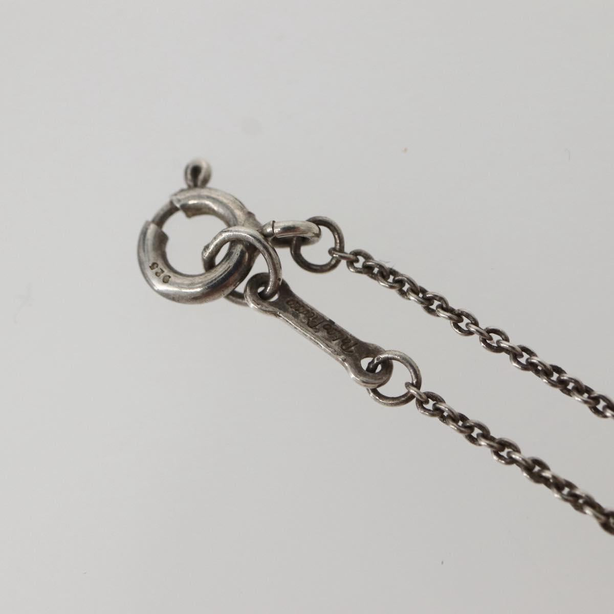 TIFFANY&Co. Cross Kiss Necklace Ag925 Silver Auth 143851