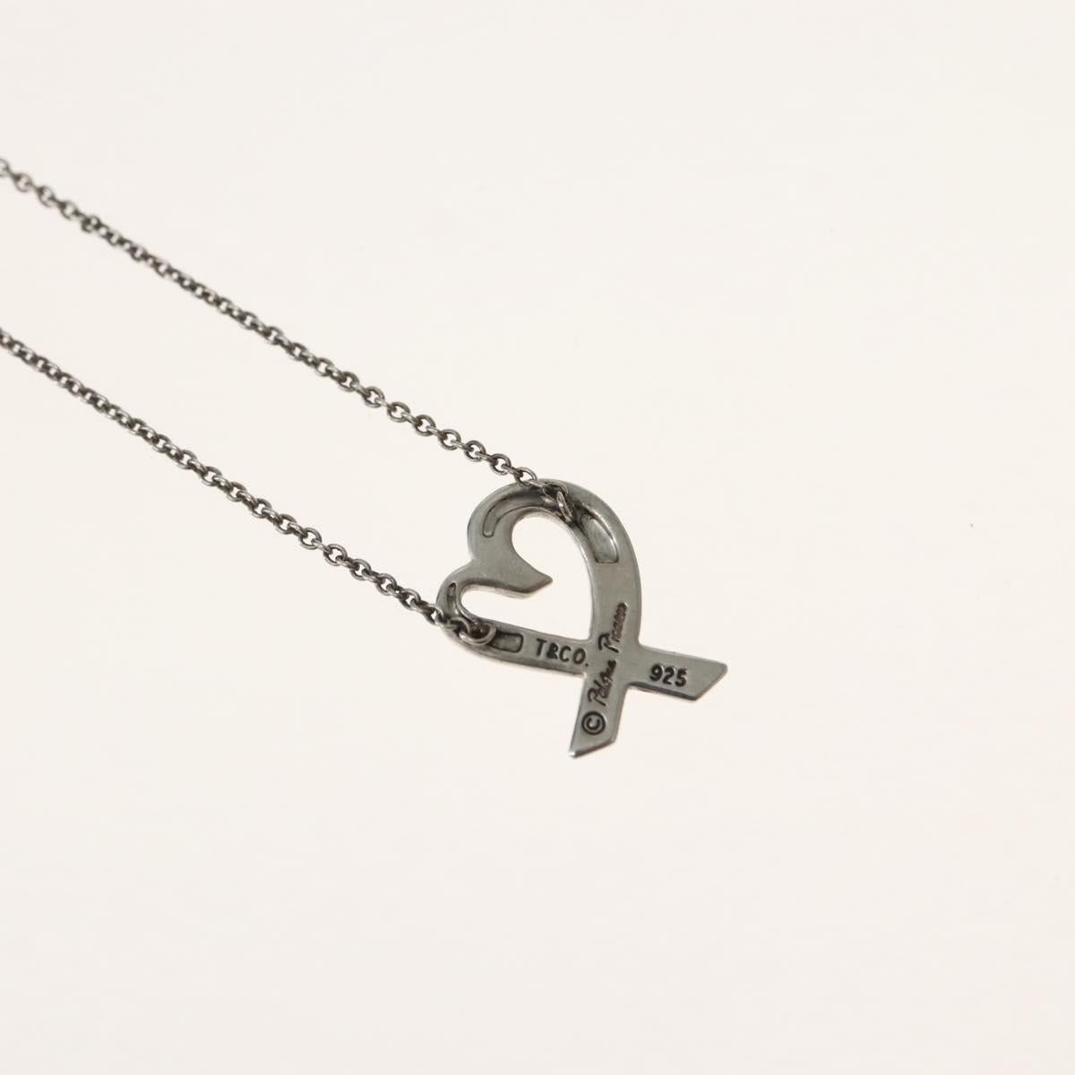 TIFFANY&Co. Loving Heart Necklace Ag925 Silver Auth 143858