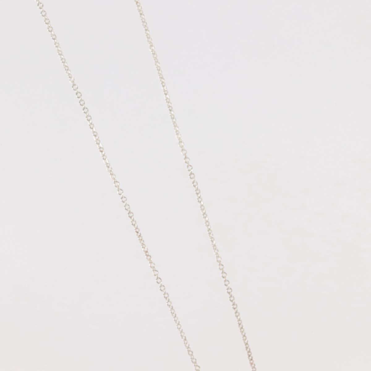 TIFFANY&Co. Open Teardrop Necklace Ag925 Silver Auth 143860