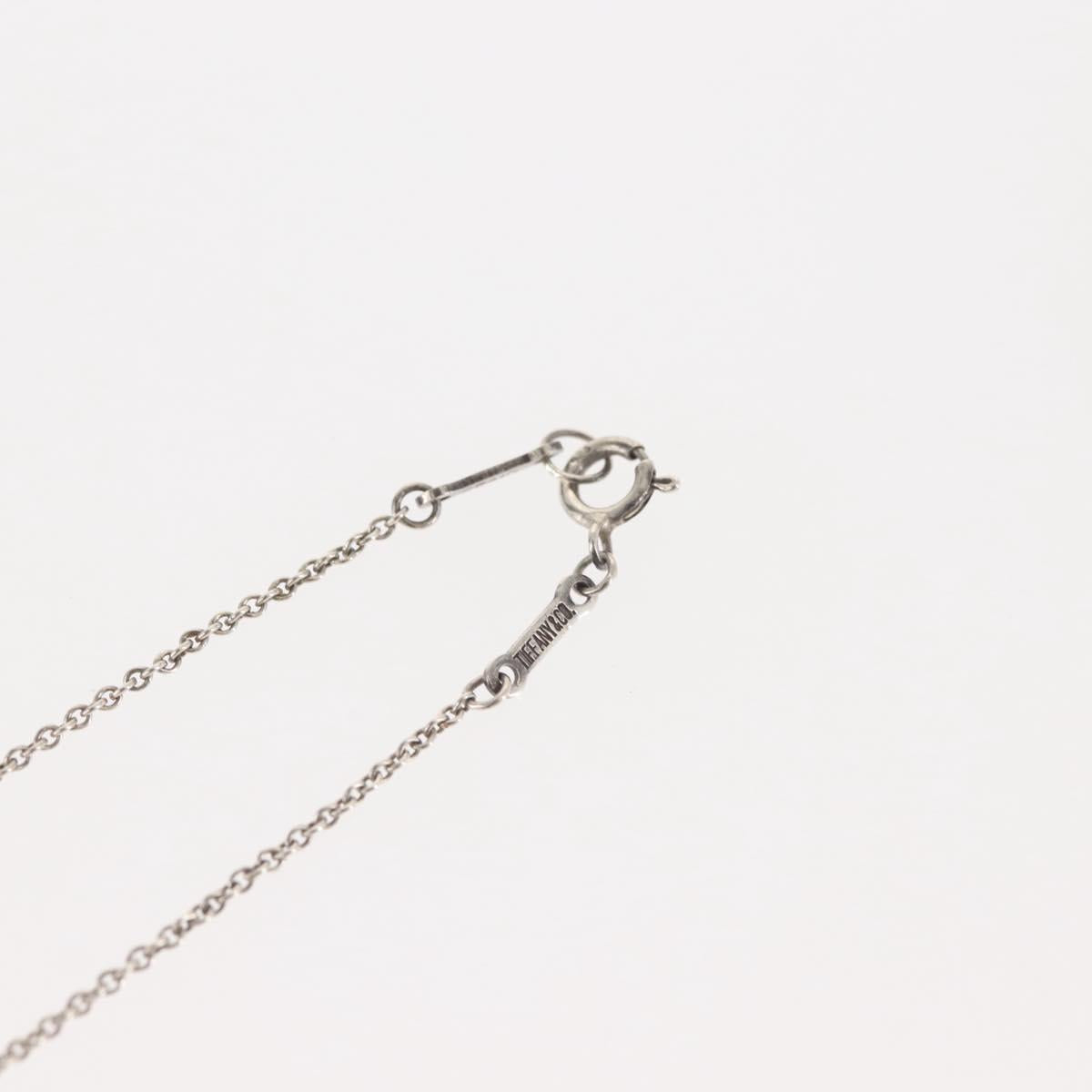 TIFFANY&Co. Open Heart Necklace Ag925 Silver Auth 143861