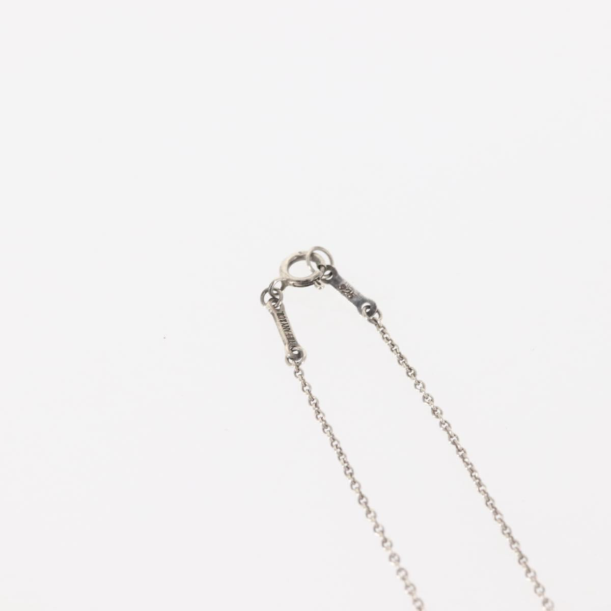 TIFFANY&Co. Open Heart Necklace Ag925 Silver Auth 143861