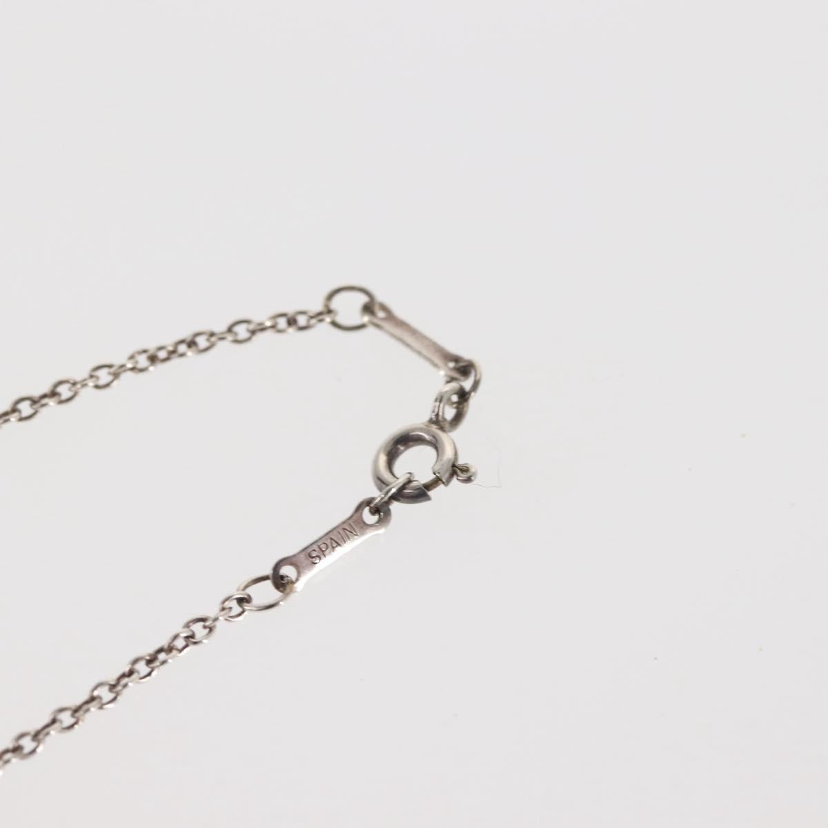 TIFFANY&Co. Open Heart Necklace Ag925 Silver Auth 143864