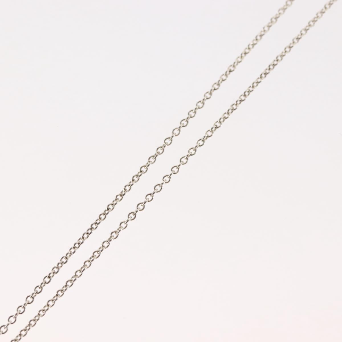 TIFFANY&Co. Open Heart Necklace Ag925 Silver Auth 143865