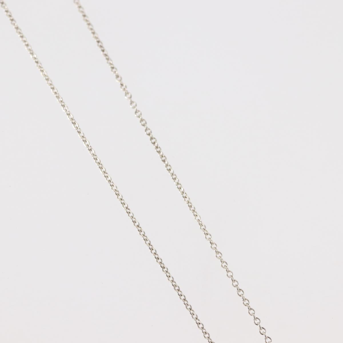 TIFFANY&Co. Open Heart Necklace Ag925 Silver Auth 143865