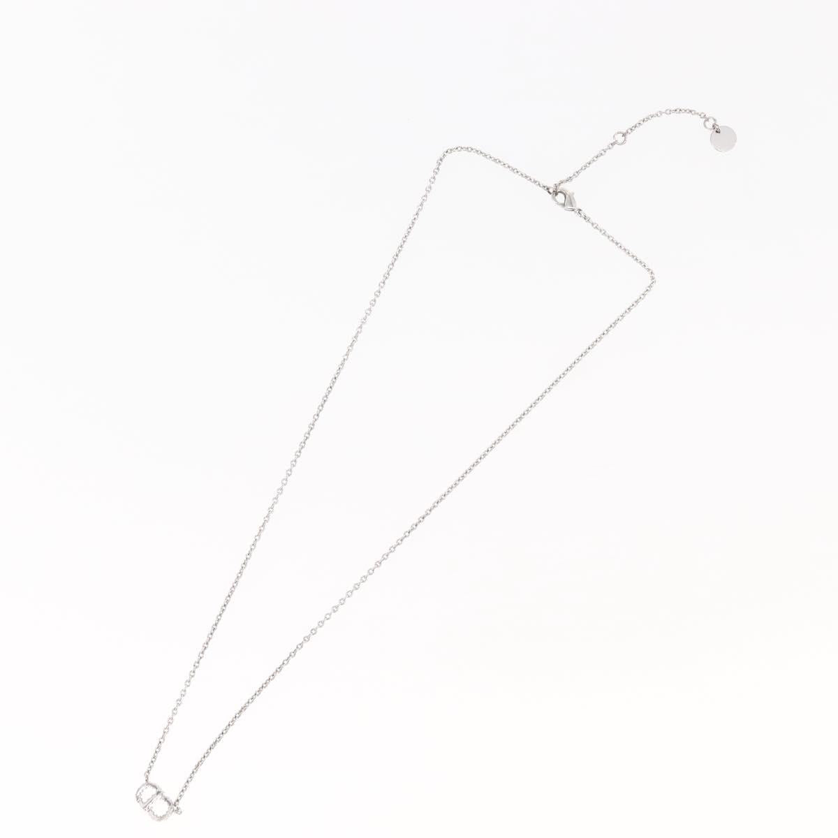 Christian Dior Necklace metal Silver Auth 143869