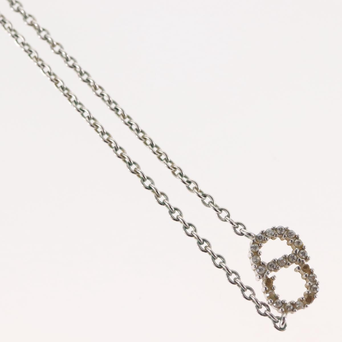 Christian Dior Necklace metal Silver Auth 143869