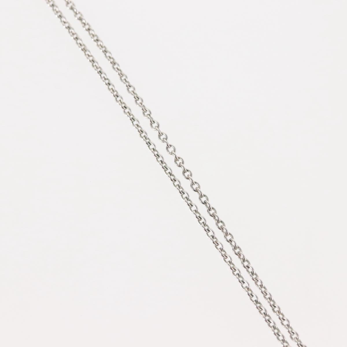 Christian Dior Necklace metal Silver Auth 143869
