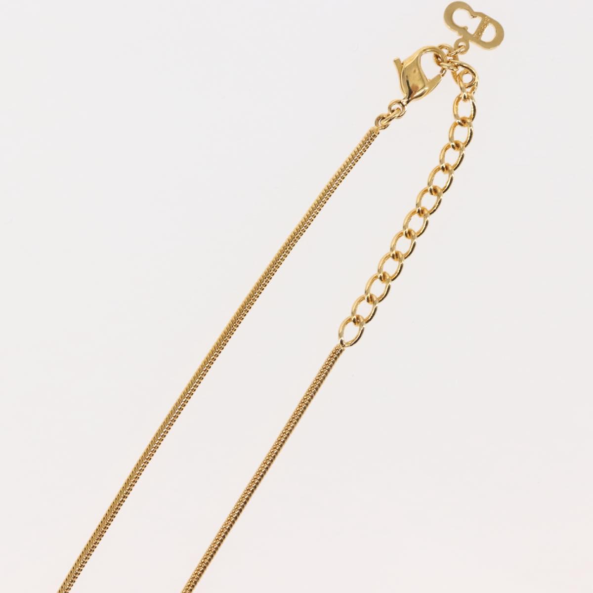 Christian Dior Necklace metal Gold Auth 143870