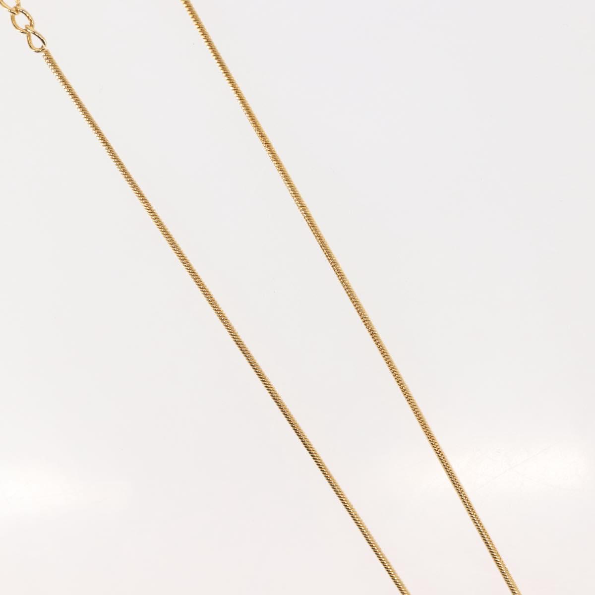 Christian Dior Necklace metal Gold Auth 143870
