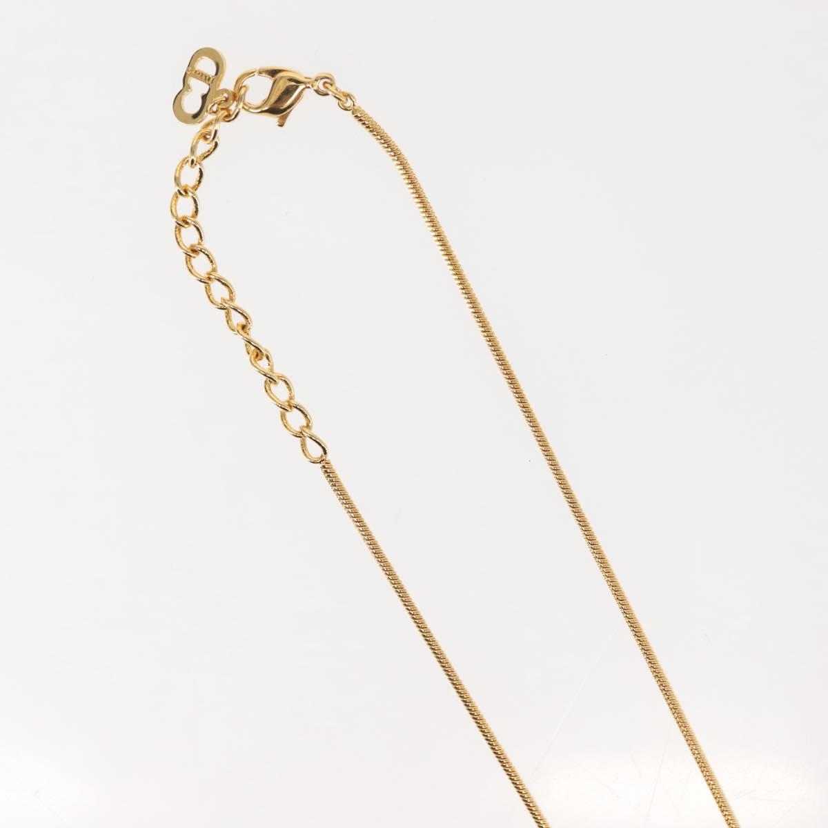 Christian Dior Necklace metal Gold Auth 143870