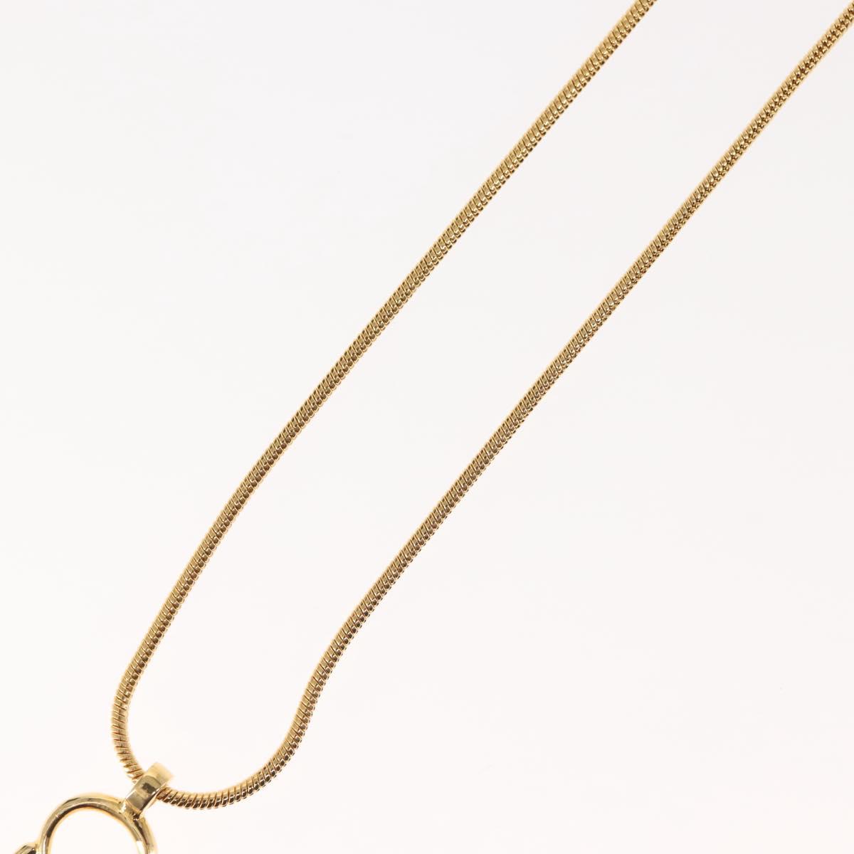 Christian Dior Necklace metal Gold Auth 143870