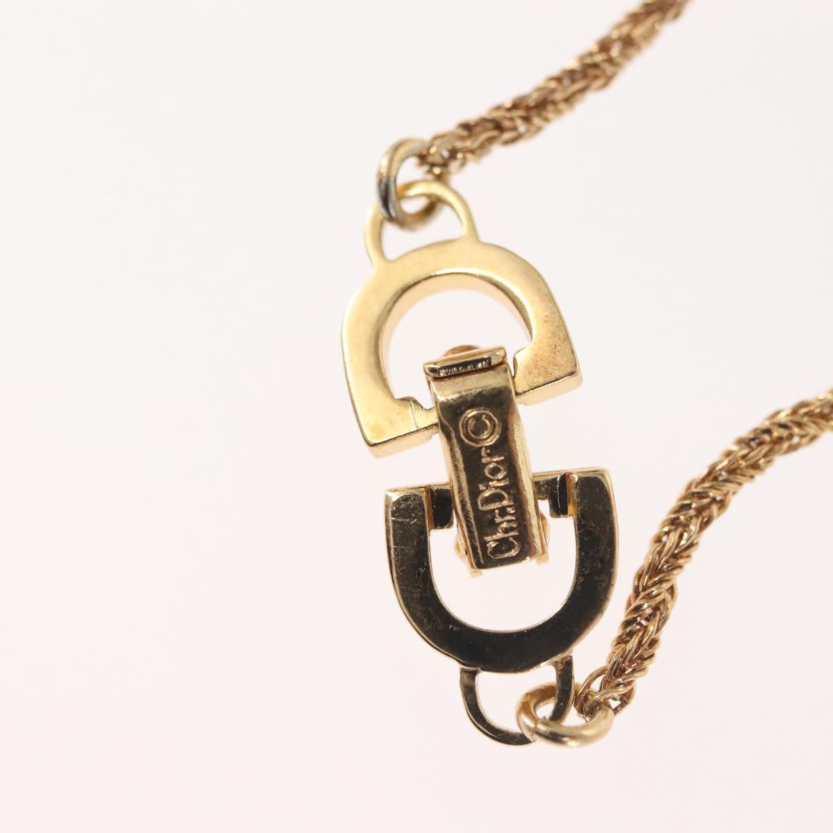 Christian Dior Necklace metal Gold Auth 143871