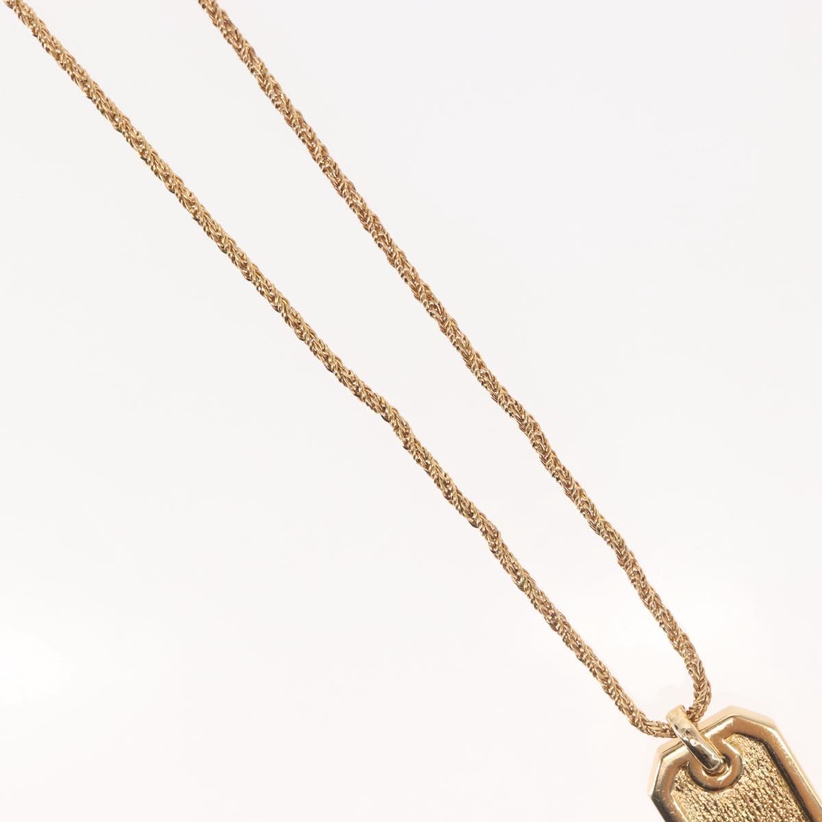 Christian Dior Necklace metal Gold Auth 143871