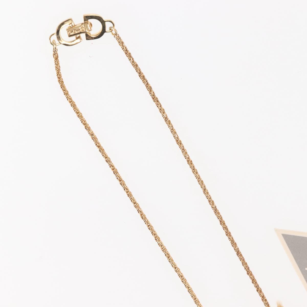 Christian Dior Necklace metal Gold Auth 143871