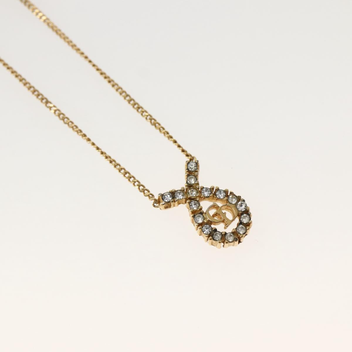 Christian Dior Necklace metal Gold Auth 143872
