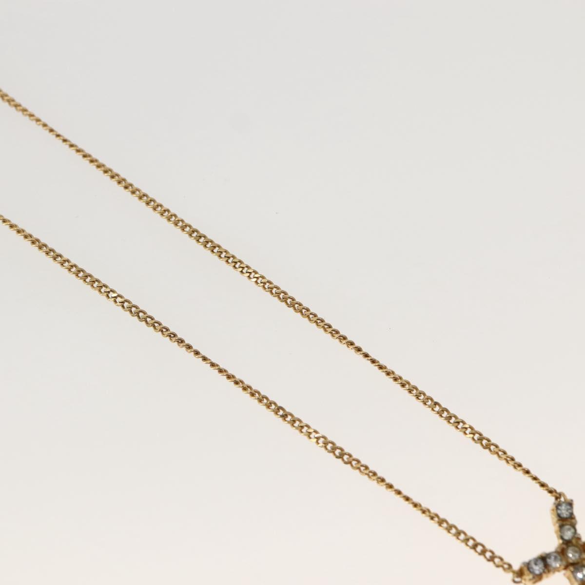 Christian Dior Necklace metal Gold Auth 143872