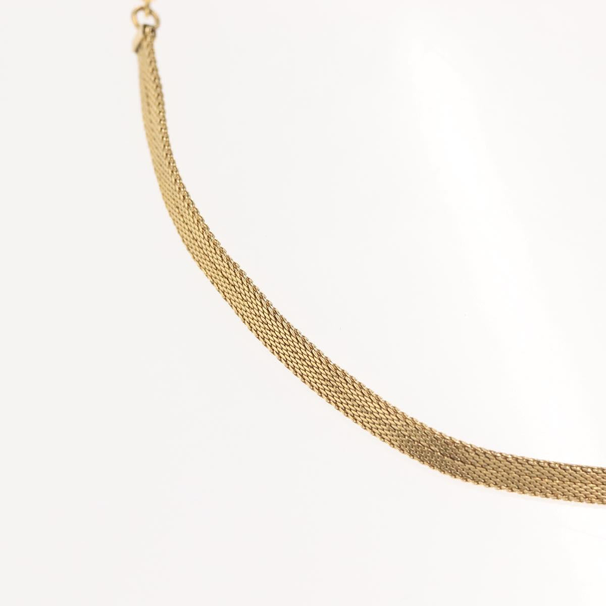 Christian Dior Choker metal Gold Auth 143873