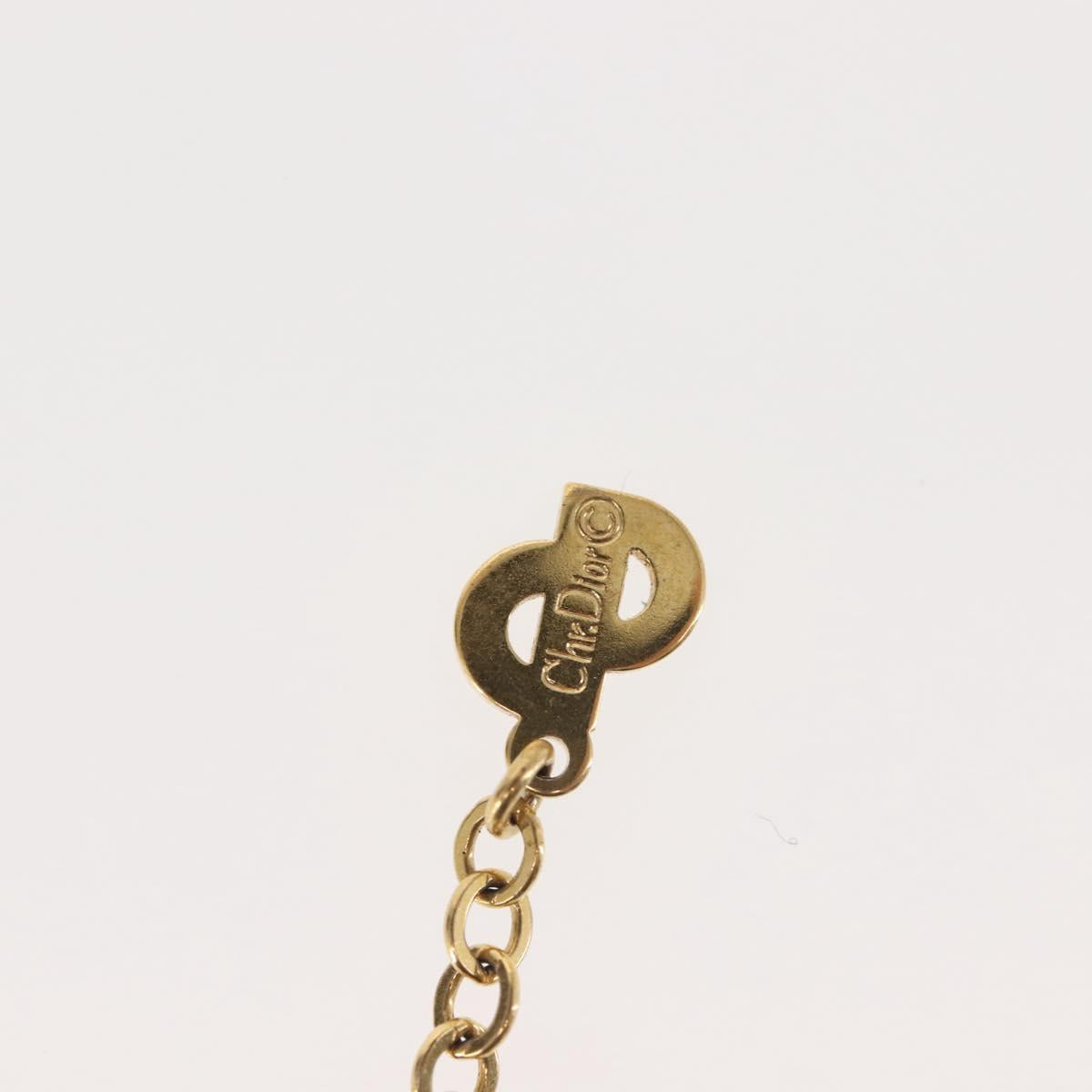 Christian Dior Choker metal Gold Auth 143873