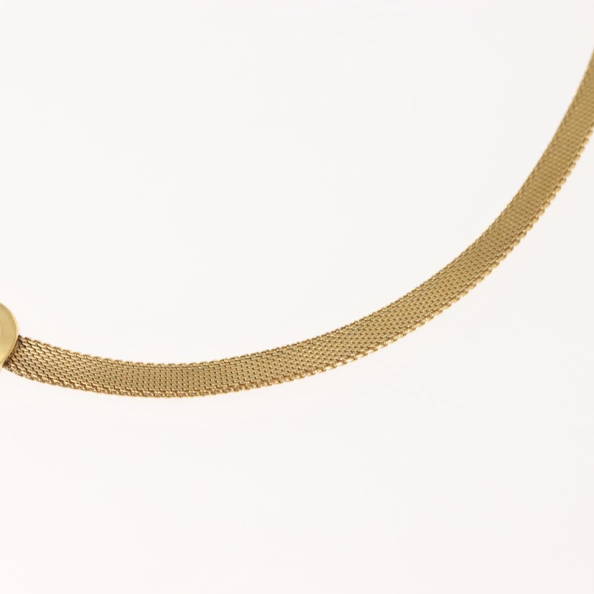 Christian Dior Choker metal Gold Auth 143873