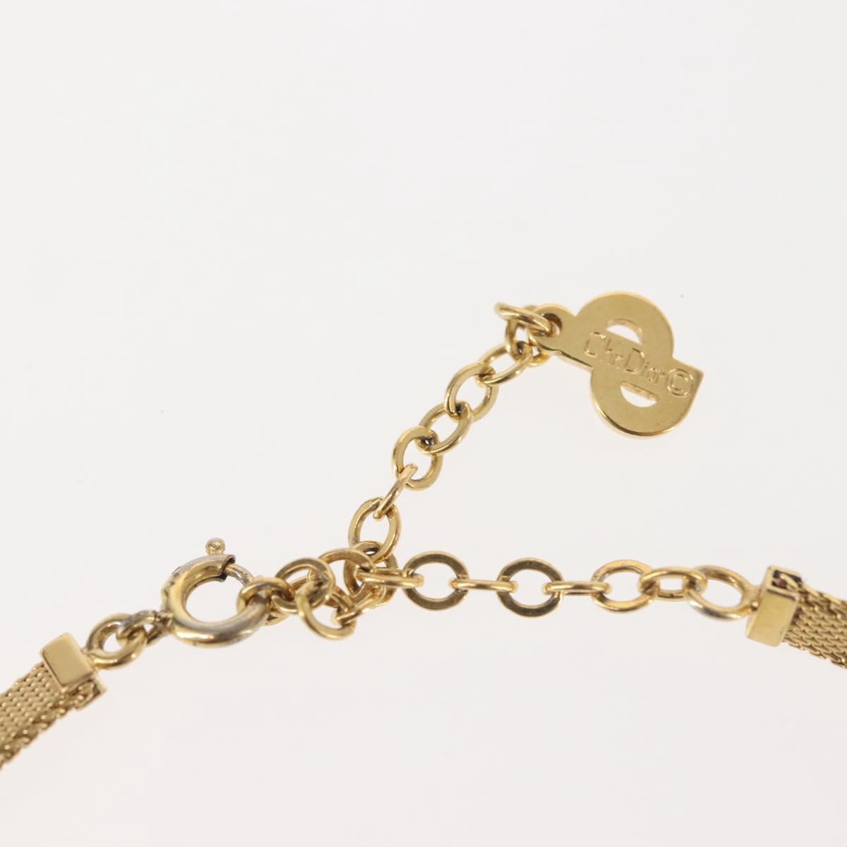 Christian Dior Choker metal Gold Auth 143873