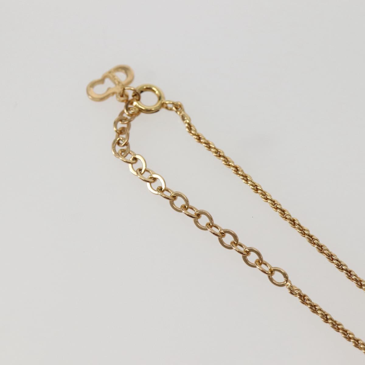 Christian Dior Necklace metal Gold Auth 143874