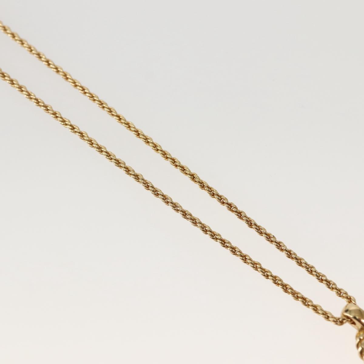 Christian Dior Necklace metal Gold Auth 143874