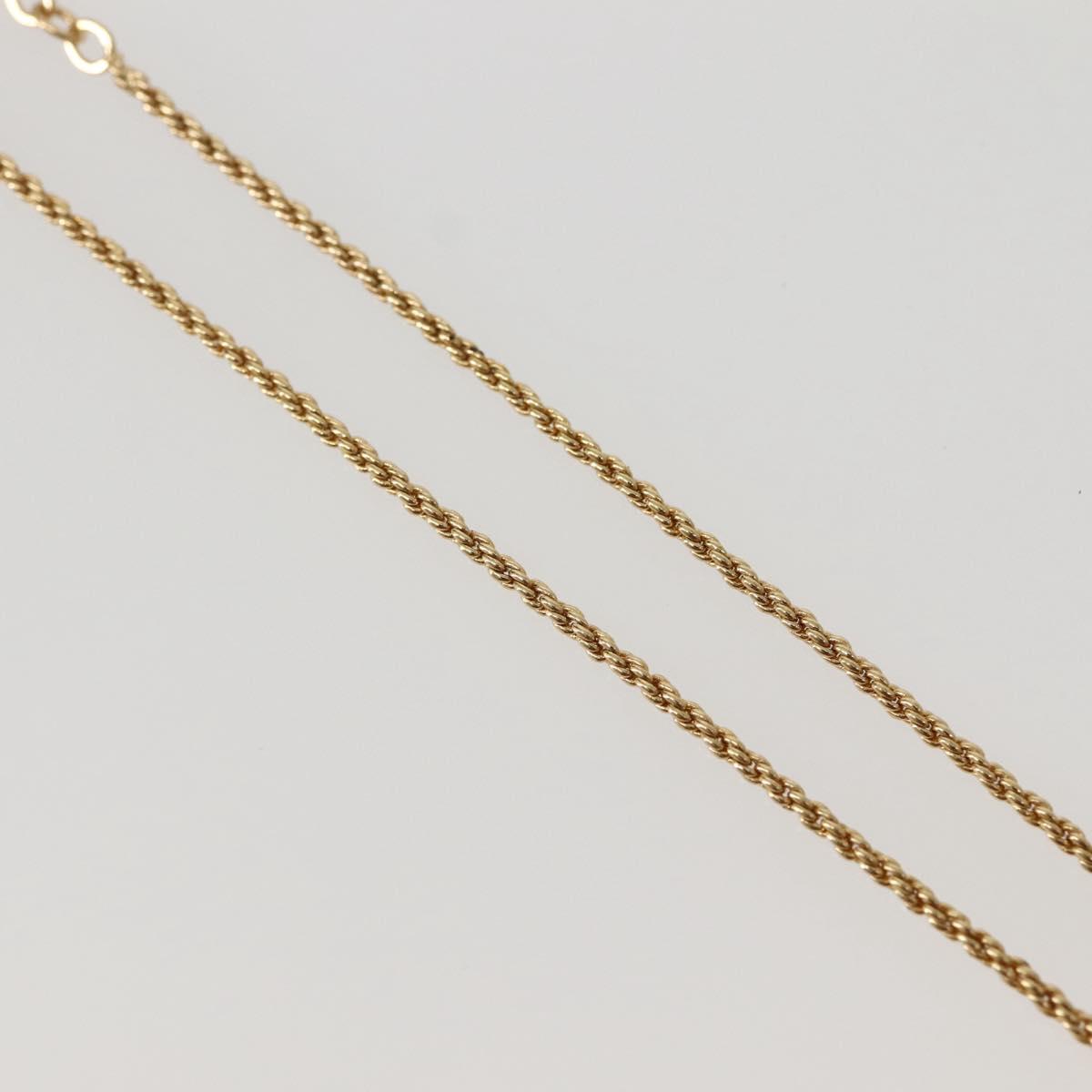 Christian Dior Necklace metal Gold Auth 143874