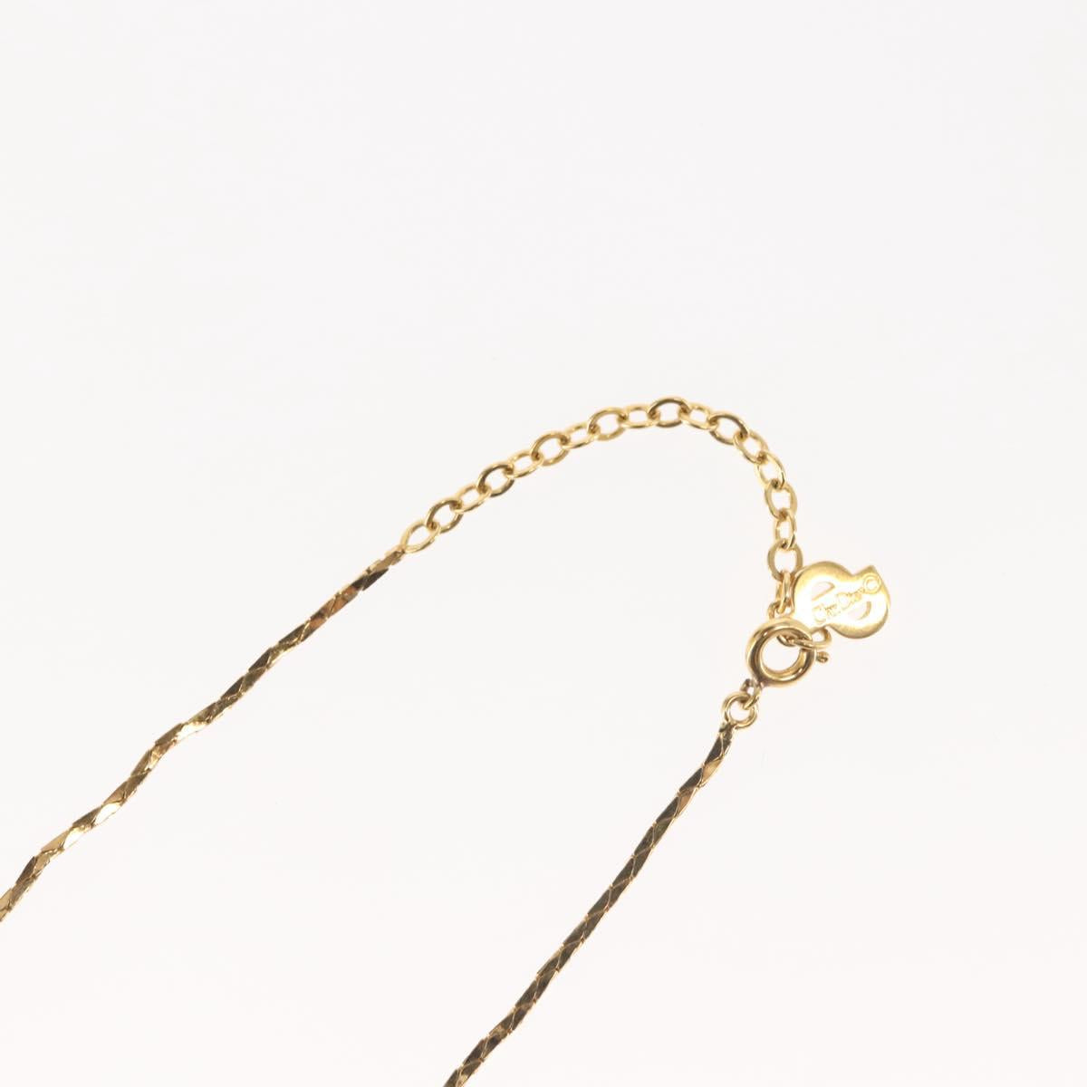 Christian Dior Necklace metal Gold Auth 143875