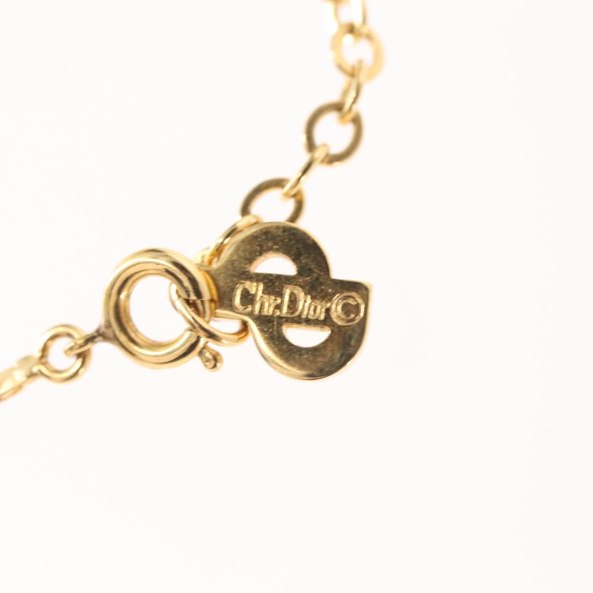 Christian Dior Necklace metal Gold Auth 143875