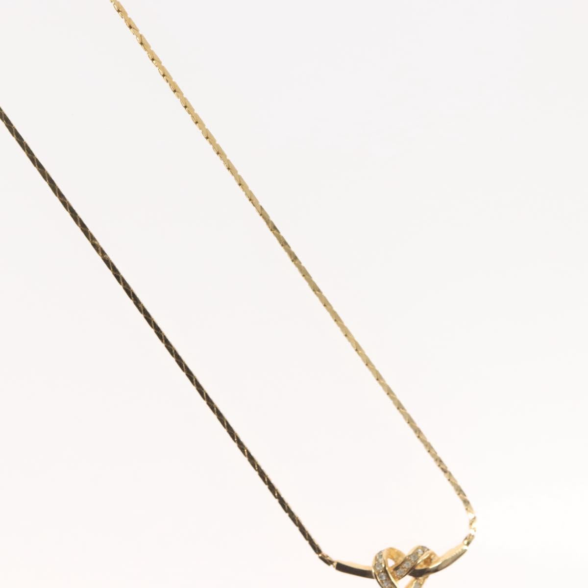 Christian Dior Necklace metal Gold Auth 143875