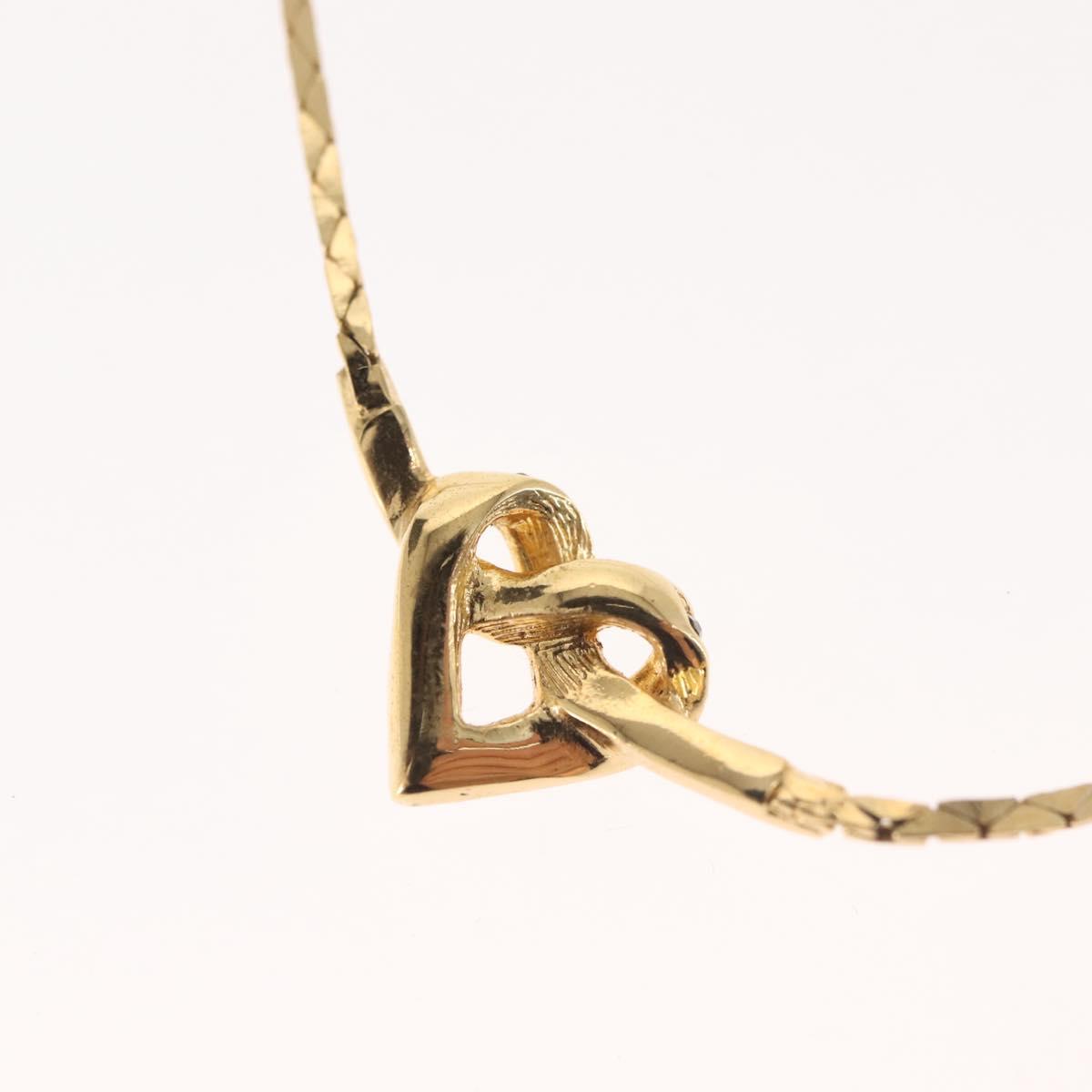 Christian Dior Necklace metal Gold Auth 143875