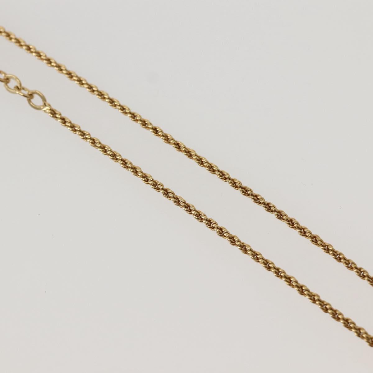 Christian Dior Necklace metal Gold Auth 143878