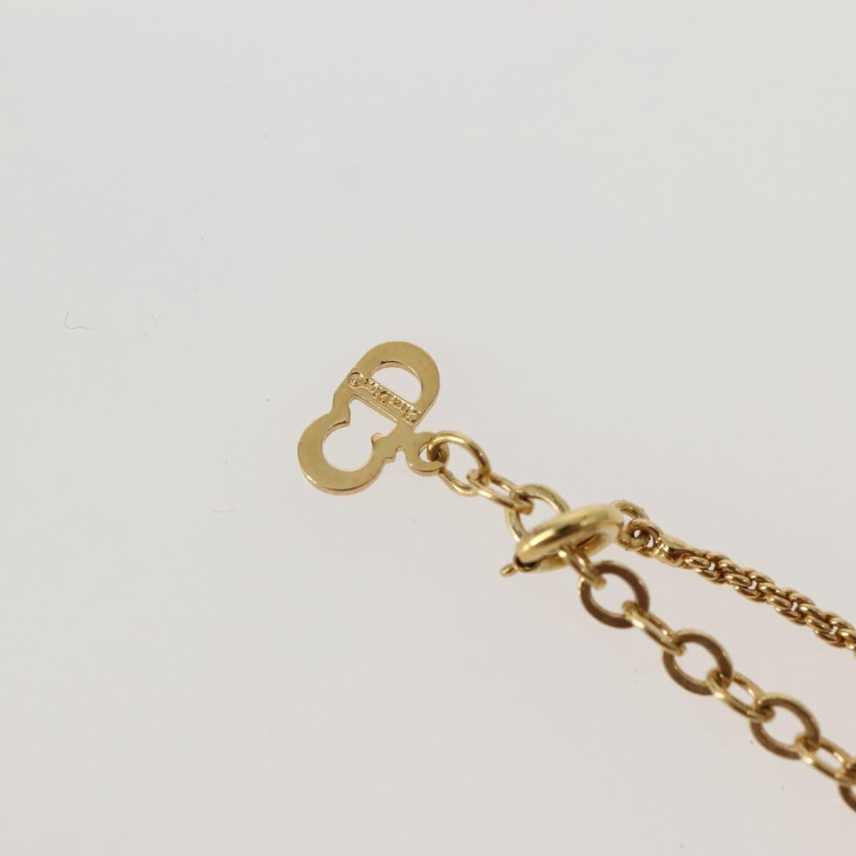 Christian Dior Necklace metal Gold Auth 143878