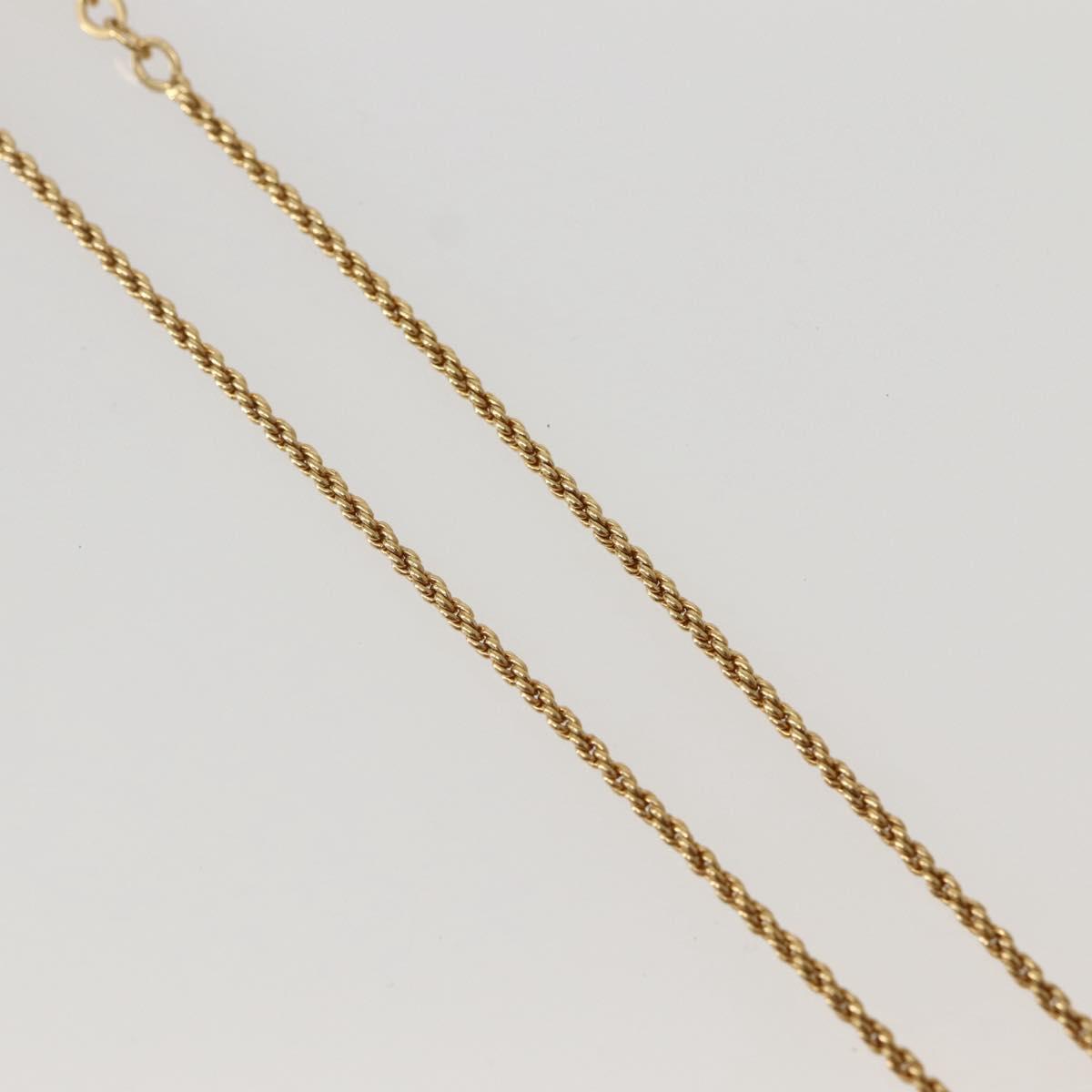 Christian Dior Necklace metal Gold Auth 143878