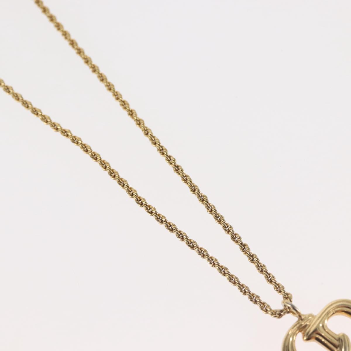 Christian Dior Necklace metal Gold Auth 143879