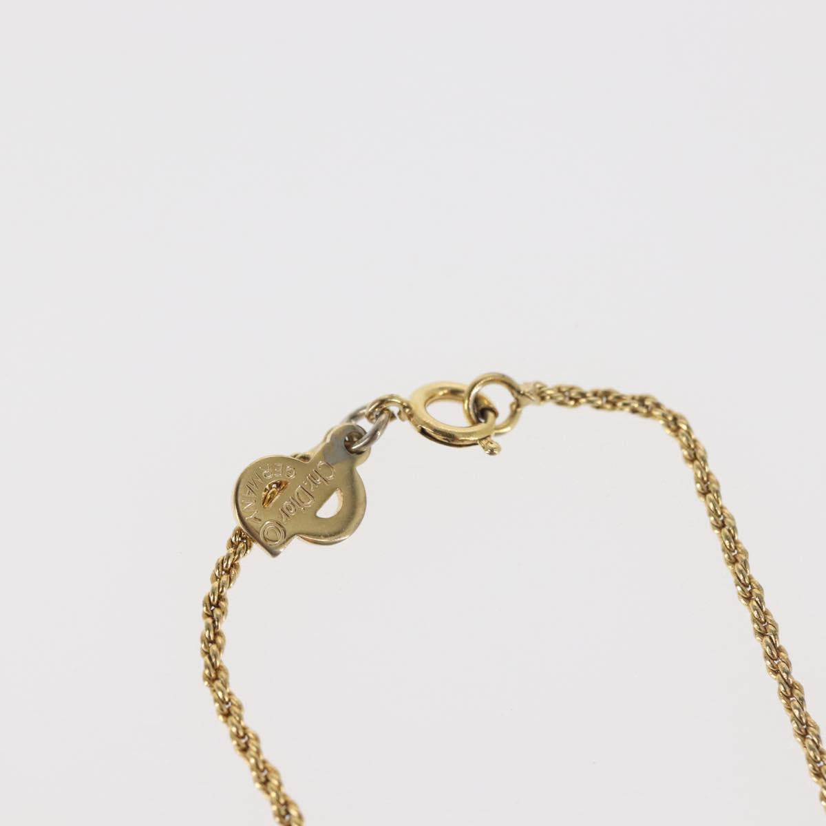 Christian Dior Necklace metal Gold Auth 143879
