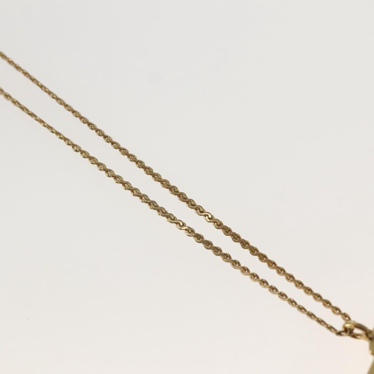 Christian Dior Necklace metal Gold Auth 143880