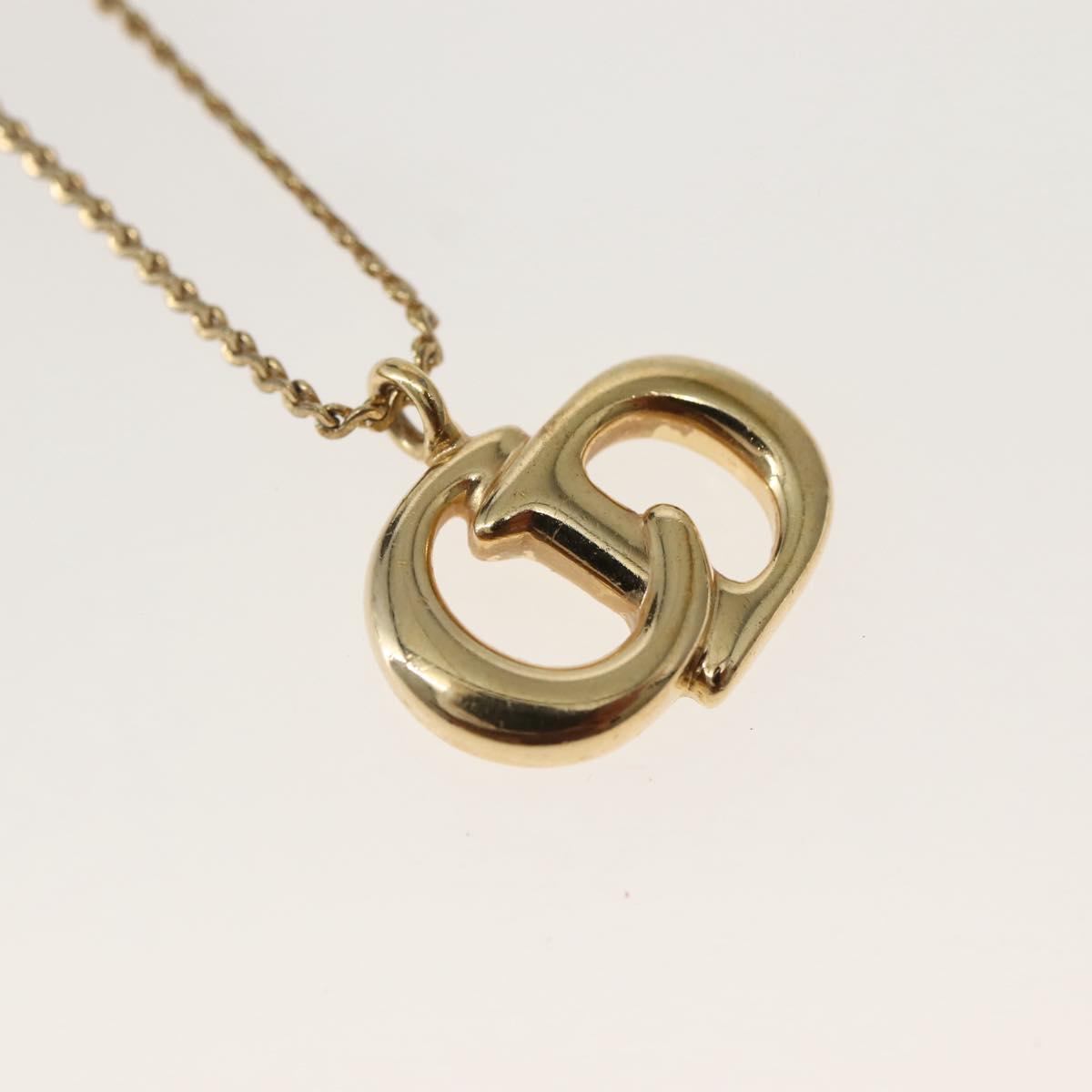 Christian Dior Necklace metal Gold Auth 143880