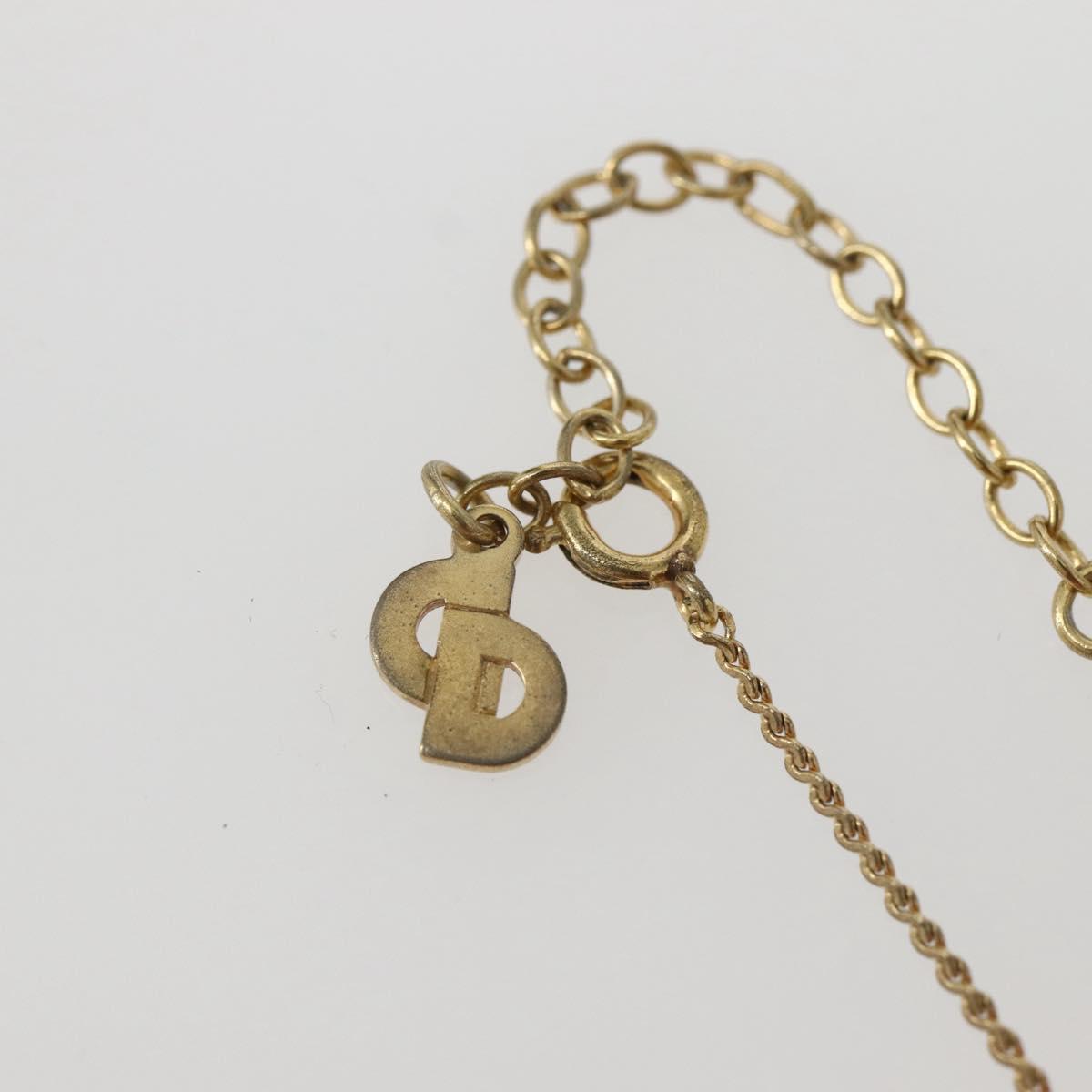 Christian Dior Necklace metal Gold Auth 143880