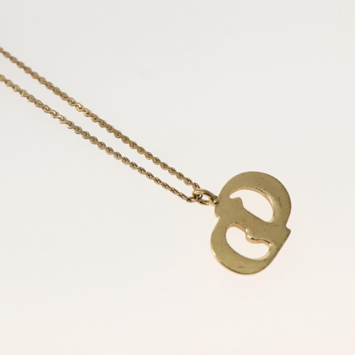 Christian Dior Necklace metal Gold Auth 143880