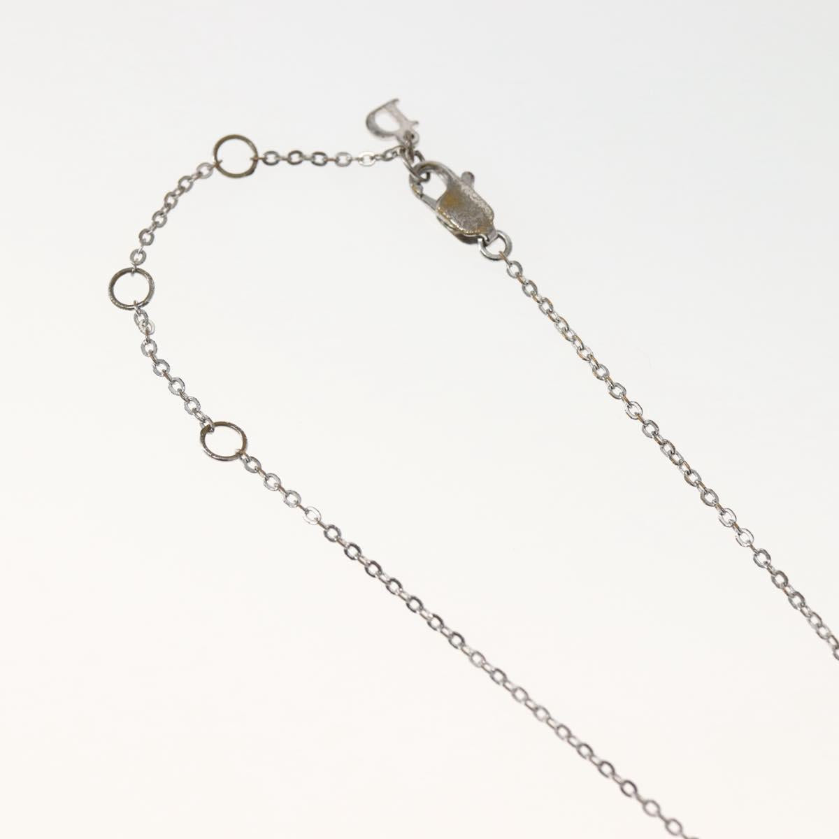 Christian Dior Necklace metal Silver Auth 143882