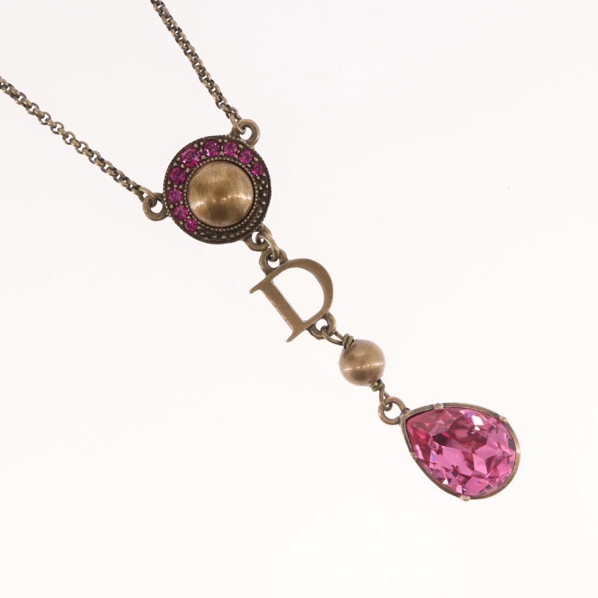 Christian Dior Necklace metal Copper Auth 143883