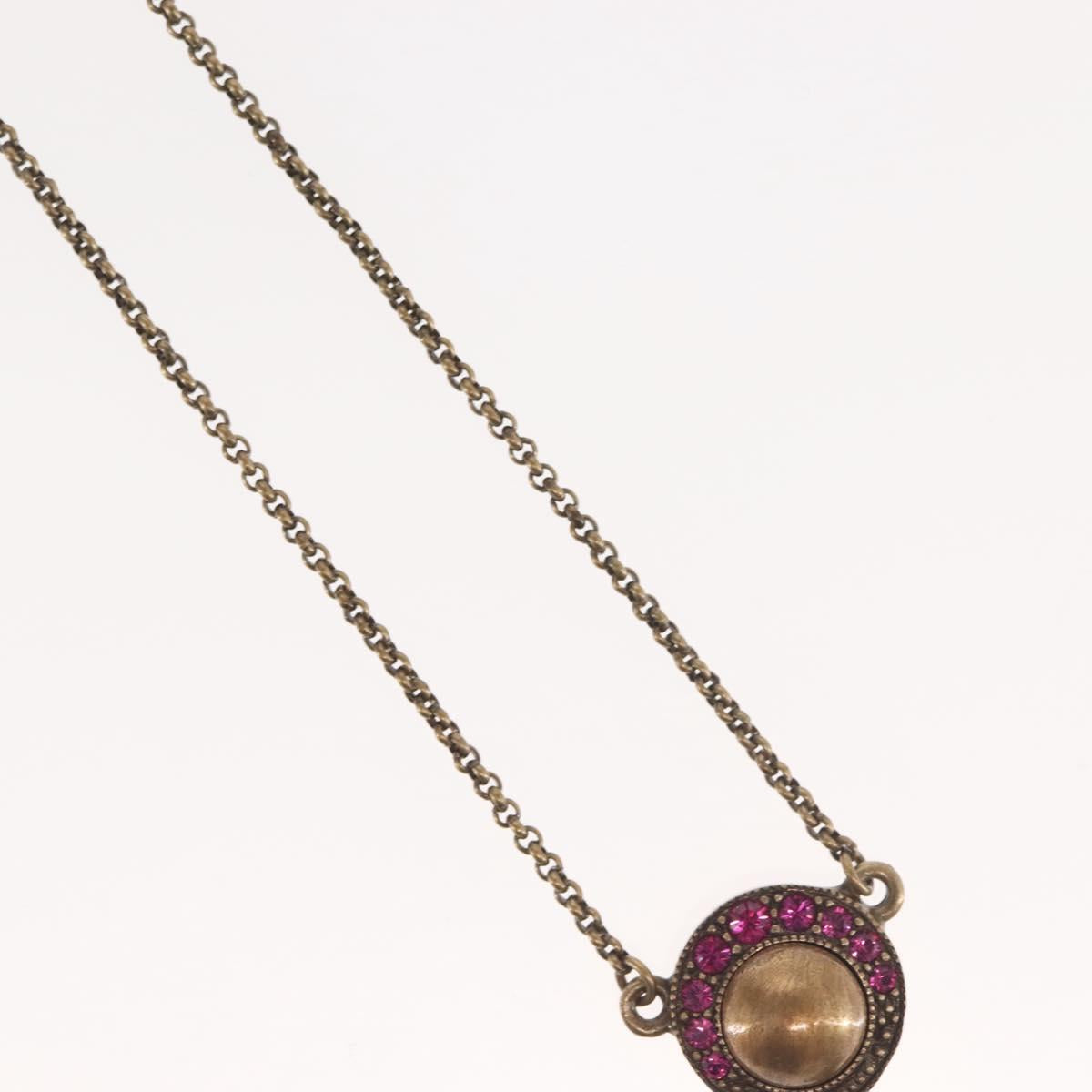 Christian Dior Necklace metal Copper Auth 143883