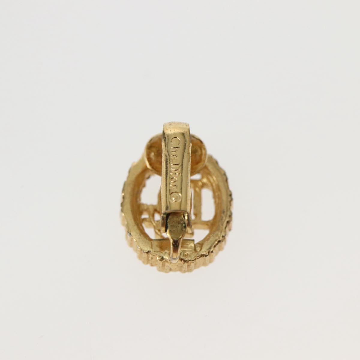 Christian Dior Earring metal Gold Auth 143884