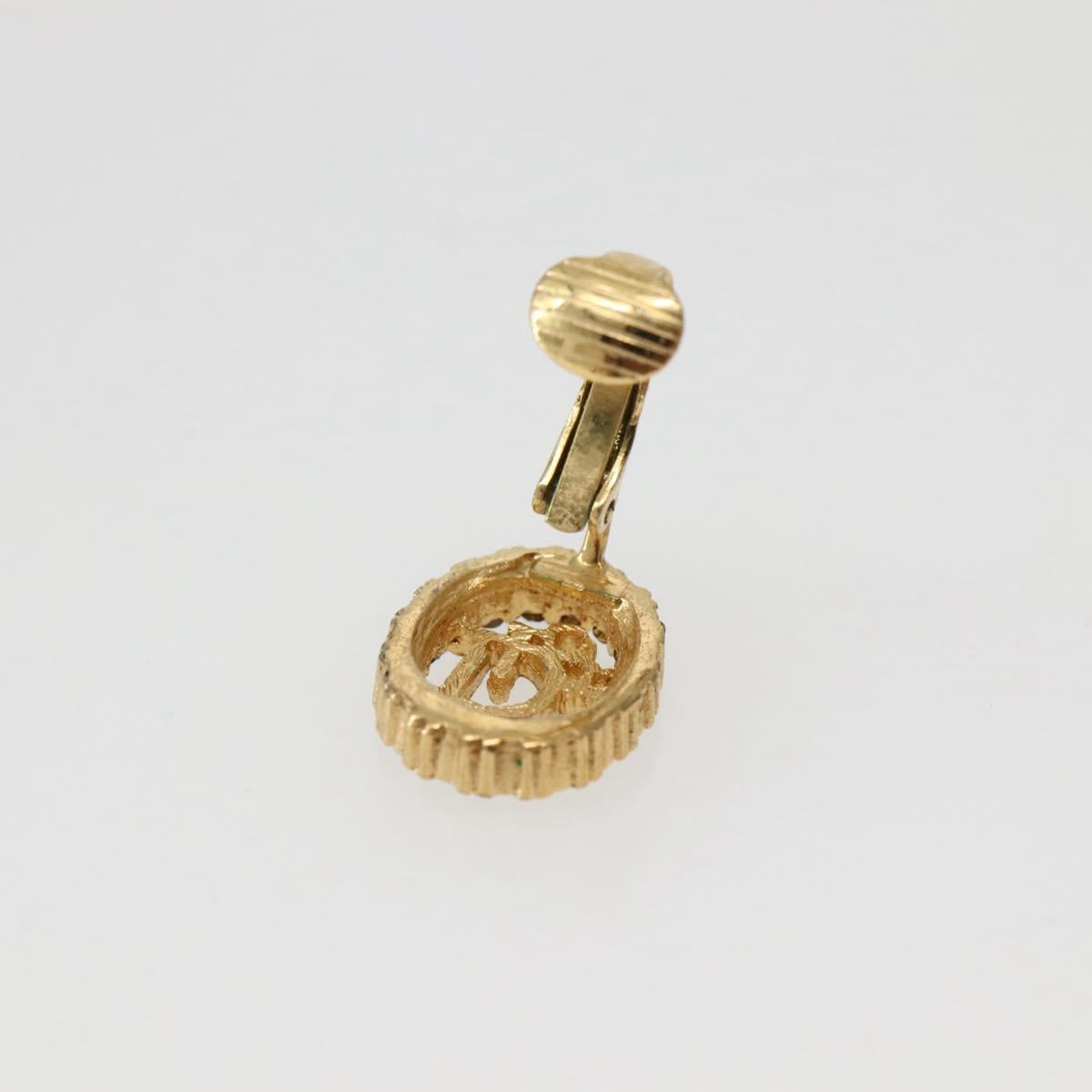 Christian Dior Earring metal Gold Auth 143884